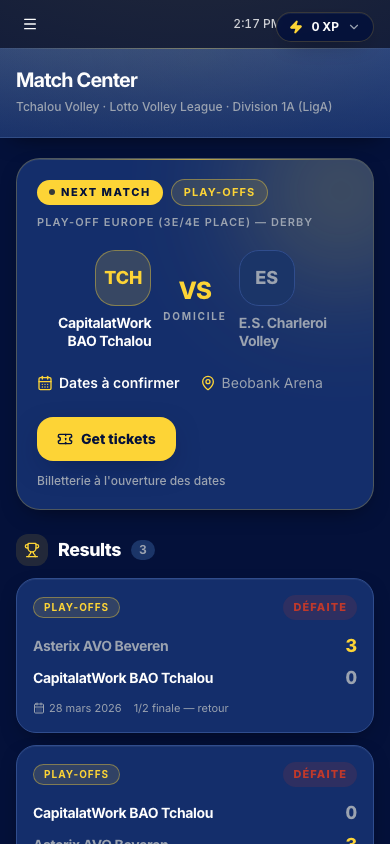 Match Center