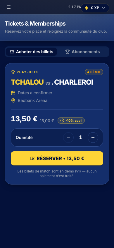 Billets & Abonnements